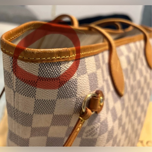 LOUIS VUITTON Damier Azur Neverfull Tote bag. - Picture 5 of 7